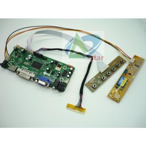 HDMI+DVI+VGA+AUDIO LCD Controller Board kit 15.4 inch LTN154AT07 1280*800 LVDS 30 needle laptop LCD controller board DIY kits