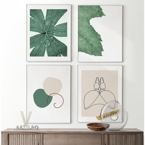 Greenery Plant Art Prints Poster Botanical Leaf Canvas Painting Foliage Watercolor Wall Picture Bedroom Living Room Home Decor