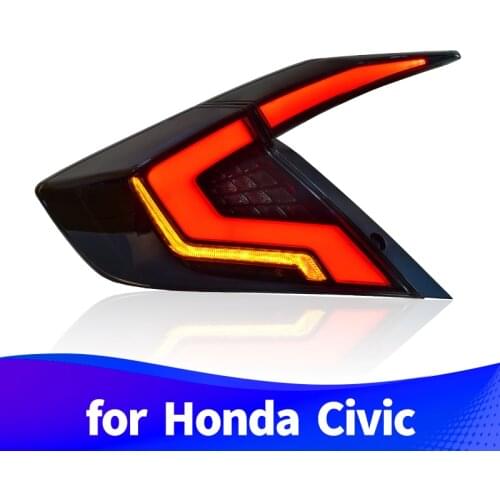 Taillight Assembly for Honda Civic LED running light LED brake light LED sequential turn signal
