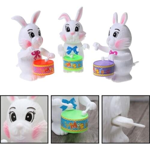 Rabbit Drumming Toy Wind-Up Clockwork Educational Toy Gift For Kid