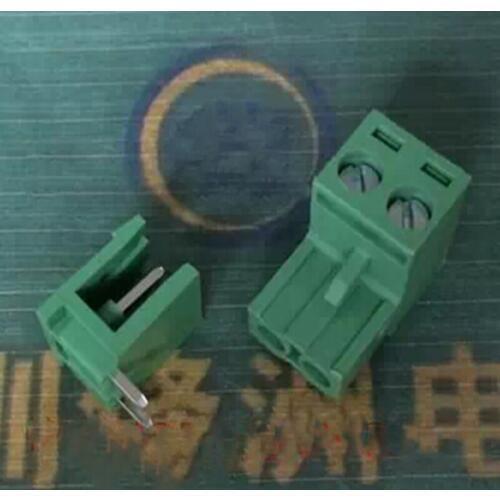 5.08 MM elbow the plug type terminal curved needle KF2EDG - 2 p male female a head