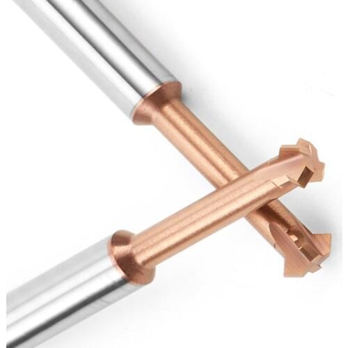 Carbide Inner-Outer Front Back Twin Cutter Chamfer End Mill 90 Degree T-slot Double Angle Chamfering Cutter for Metal