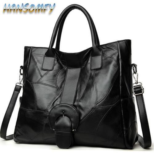 Leather Handbags Famous Brands Casual Large Capacity Big Shoulder Crossbody Bags Female Bag Women Shoulder Messenger Bag YY-11