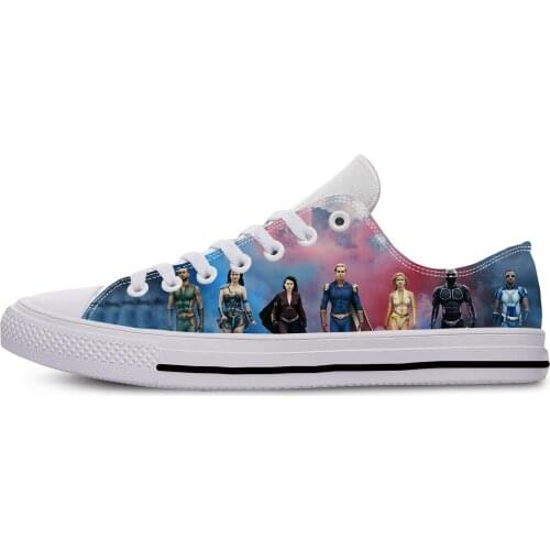 The Boys TV Show Cartoon Anime Funny Fashion Cool Casual Cloth Shoes Low Top Lightweight Breathable 3D Print Men Women Sneakers