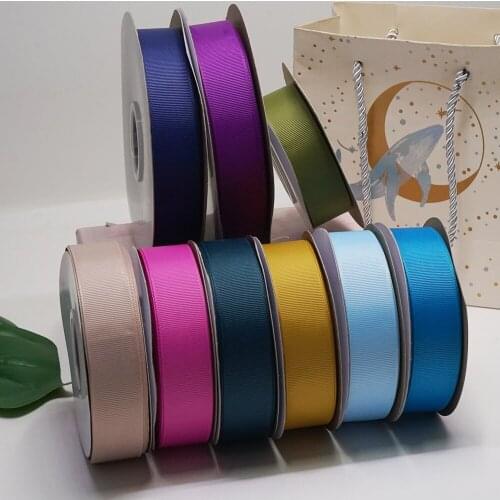Cheap big sale 25 mm solid colors grosgrain ribbon