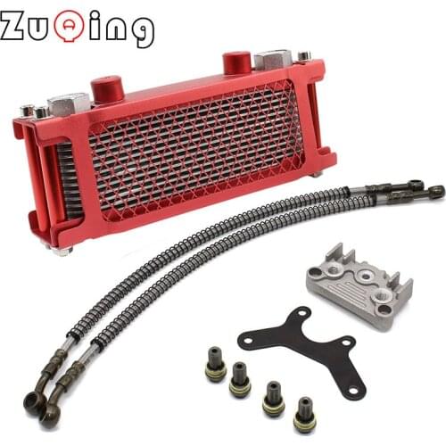 Motorcycle Oil Cooling Cooler Radiator Oil Cooler Set For 140cc 125cc orizontal Engine Dirt Pit Monkey Bike ATV Chinese Made