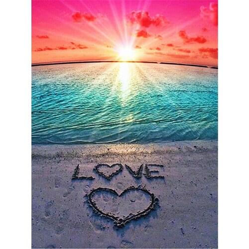 Landscape Sea Printed 11CT Cross Stitch Embroidery Full Kit DMC Threads Sewing Craft Handmade Handicraft Room Decor Different