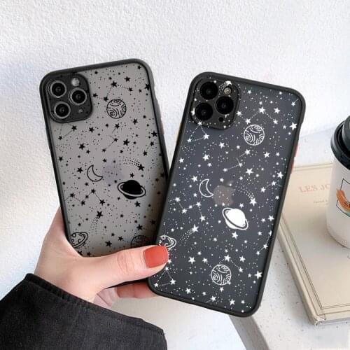 Shockproof Phone Case For iPhone 11 12 Pro XR XS Max 7 8 6S Plus X SE 2020 Clear PC Cute Back Cover Coque