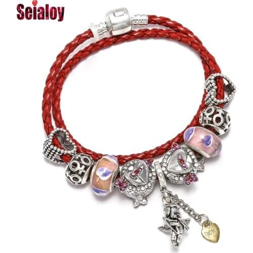 Seialoy Leather Bracelets