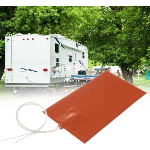 1pcs Silicone Heater Pad Engine Oil Tank Universal Mat Heating campervan 23x13cm Rubber Tank Fuel For RV Tank Water D3Q1