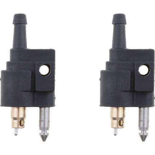 2pcs Outboard Engine Fuel Line Connector Fits 1/4" Hose Line For Yamaha Outboard Motor Fuel Pipe 6cm Male