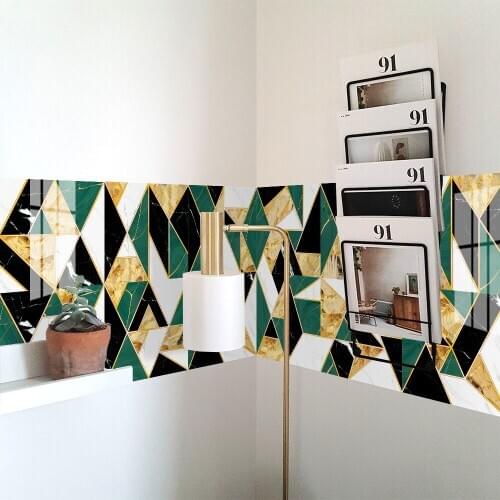 Light luxury sequin sticker Old wall renovation DIY self-adhesive PVC wallpaper Kitchen waterproof oilproof Tile stickers