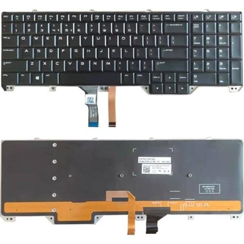 US Layout Keyboard FOR Dell Alienware 17 R1 17 R2 17 R3 M17 R1 M17 R2 M17 R3 With backlight