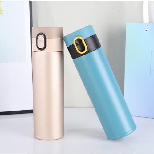 Wbwbmy Portable Stainless Steel Thermal Flask Coffee Mug Tumbler Cup Vacuum Bounce Cup Outdoor Sports Water Bottle Tea Cup NEW