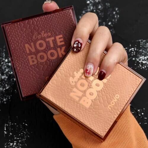 Colorful Note Book Eyeshadow Palette Matte Glitter Sequins Shimmer Eyes Makeup Waterproof Lasting Pigmented Smooth Eyes Cosmetic