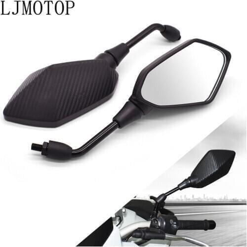 Universial 10mm Motorcycle Mirrors Racing Sport Bike Rear View Mirror For Honda VFR 1200 ST 1300 Black SpiRit NC750 S X CB1100