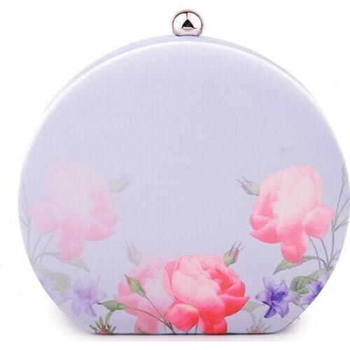 Woman flower Evening Bag Women blue Clutch Bags Shiny Day Clutches Wallet Wedding Purse Party Banquet Mini Handbag shoulder bags