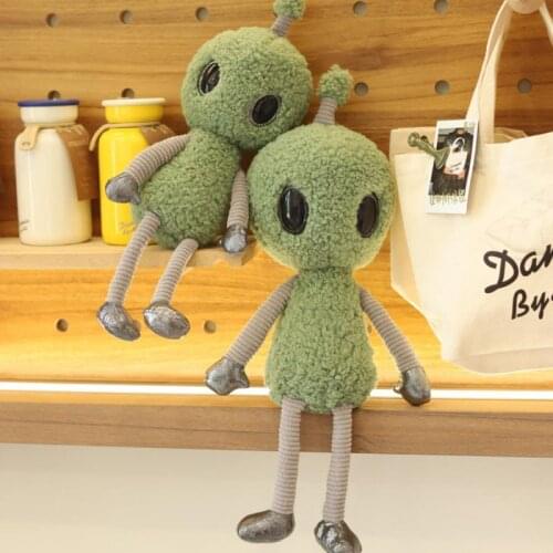 1PC 38cm Funny Alien Kids Plush Doll Toys Martian Man Plush Toys Soft Playmates Toys For Children Creative Christmas Gift