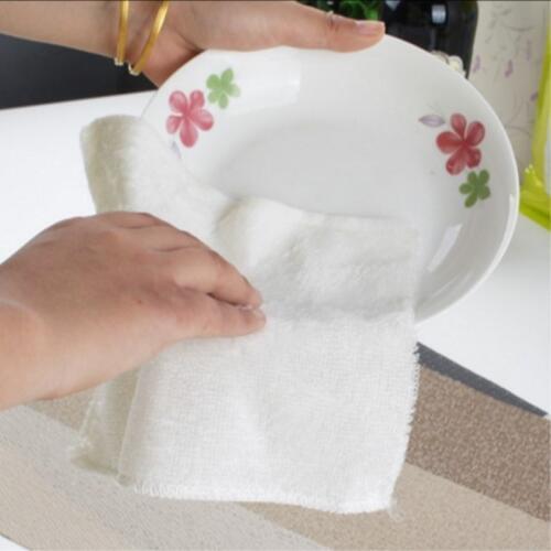 1PC Bamboo Fiber Dish Cloths Super Absorbent Quick Dry Kitchen Rags for Washing Dishes Durable Cleaning Dishcloths Towels