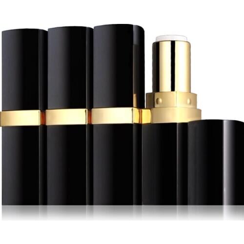 10/20/50/80pcs 12.1 Black Square High Quality Lipstick Tube DIY Homemade Empty Black Lip Rough Tube Wrap 12.1mm Lip Balm Pipe