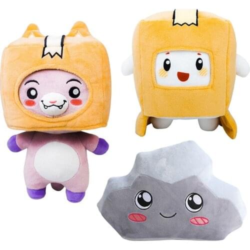 3pcs/Lot Lankybox Plush Toy Lankybox Removable Cartoon Robot Plush Toys Childrens Gifts Turned Into A Doll Girl Bed Pillow Gift