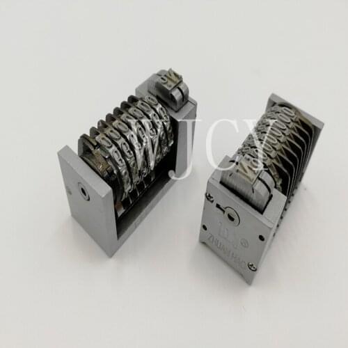 4 pieces 7 Digit 4X8 Roman Backward Letterpress Rotary Numbering Machine