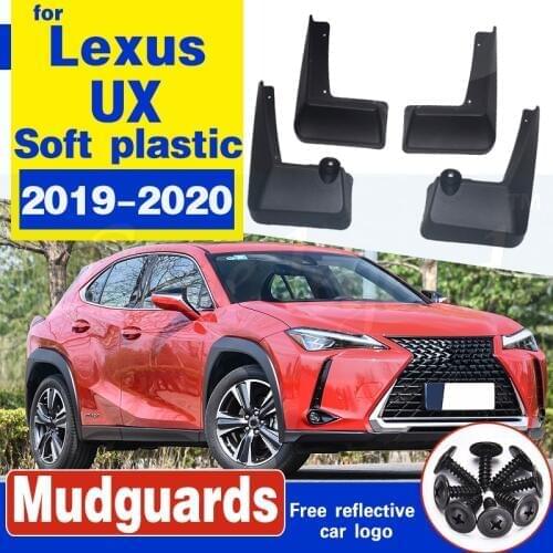 4 PCS Front Rear Car Mudflap for Lexus UX UX200 UX250H 2019~2020 ZA10 Fender Mud Guard Flap Splash Flaps Mudguards Accessories
