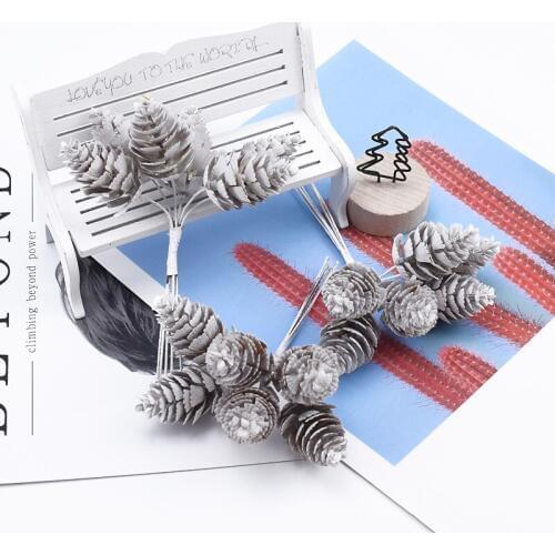 6 Pcs Autumn decoration Vases for home decor accessories wedding bridal clearance christmas garland diy gifts artificial plants