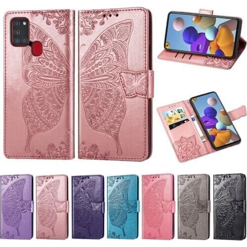 For Coque Galaxy A21S Luxury Flip PU Leather Card Slots Wallet Stand Case For Capa Samsung Galaxy A01 A31 A41 A51 A71 4G 5G Case