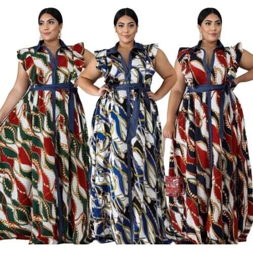 2XL-6XL Plus Size African Long Dress Africa Clothing Summer Print Sleeveless Maxi Dresses Women Party Robe Africaine Femme 2020