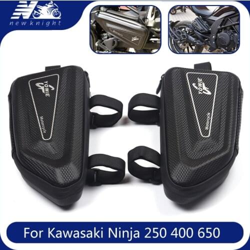 For KAWASAKI NINJA 250 400 650 Ninja250 Ninja400 Ninja650 Motorcycle Waterproof Tool Side Package Hard Case Triangle Bag Kit