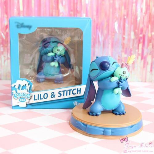 Disney movie figures Lilo & Stitch Stitch Scrump Happiness Moment PVC Statue action figure Collectible anime Model Toy Doll Gift