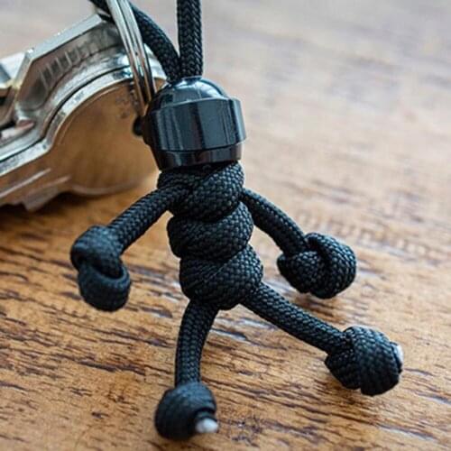 HIYONG Fashion Building Block Keychain Handmade Woven Helmet Keychains Charm Anime Key Accessories for Men Car keyring