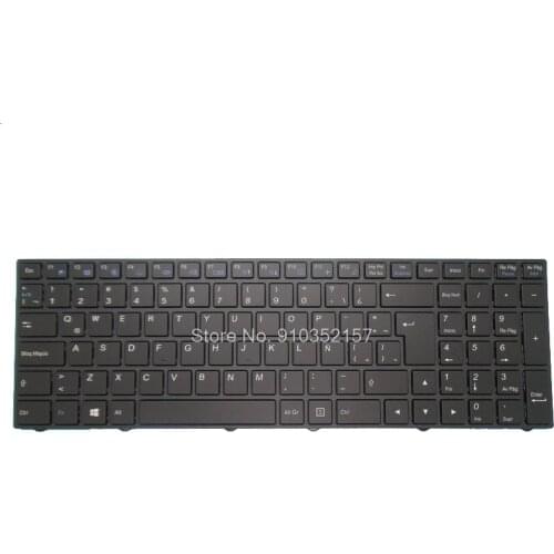 LA Backlit Keyboard For CLEVO N350DV N350DW N550RC1 N550RN N551RC N650DU N750BU N751BU N750WG N750WU Latin America Black Frame