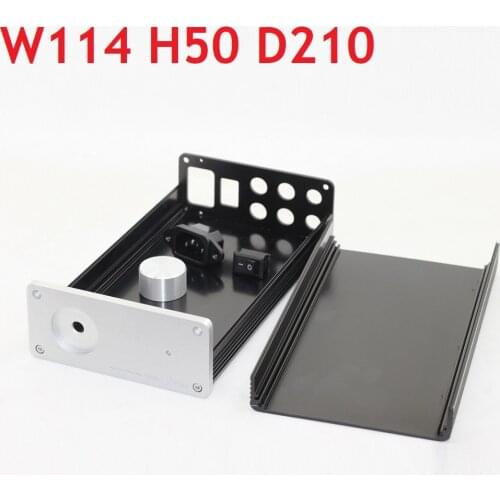 Size (mm) : W116 H50 L210 1105 small amplifier case, aluminum alloy small amplifier, ear amplifier case, power cabinet