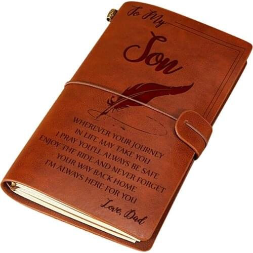 Travel Leather Diary Notebook That Mom Gives to a Notebook DaughterS Birthday and Graduation Gift