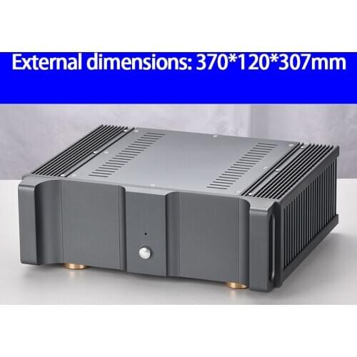 KYYSLB E-360 CNC Seiko Amplifier Chassis Box House DIY Enclosure with Feet Knob Switch Amplifier Case Shell