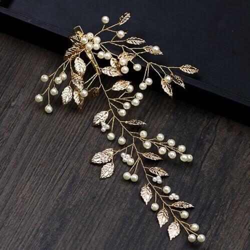 Fashion Baroque Leaf Headband Flower Crown Wedding Hair Jewelry Bridal Hairbands Headpiece Hair Band Wedding Hair Accessories