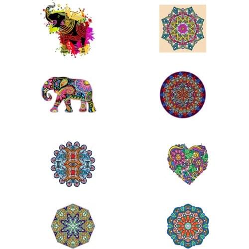 5D DIY Special-shaped Drill Diamond Painting Mosaic Diamond Embroidery Abstract Painting Cross Stitch Kit Flower Elephant