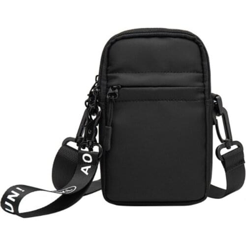 New fashion Male mobile phone bag nylon leisure multifunctional messenger wear belt waist bag style small hanging bag waterproof