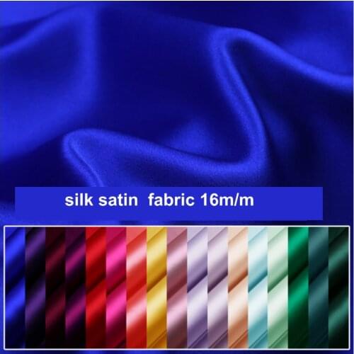 New color 16.5 momme Pure Silk Charmeuse Satin Fabric 100%Nature Silk Fabric