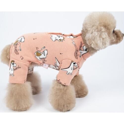 Puppy Dog Clothes Pajamas Jumpsuit Autumn Winter Dog Clothing Overalls Sleepwear Chihuahua Yorkie Pomeranian Poodle Pet Costume