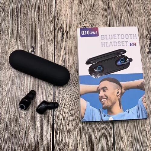 Q10 Bluetooth 5.0 Single Ear Stereo Earbud Portable TWS Wireless Headset Fashion Ear Hook Earphone wireless bluetooth headphones