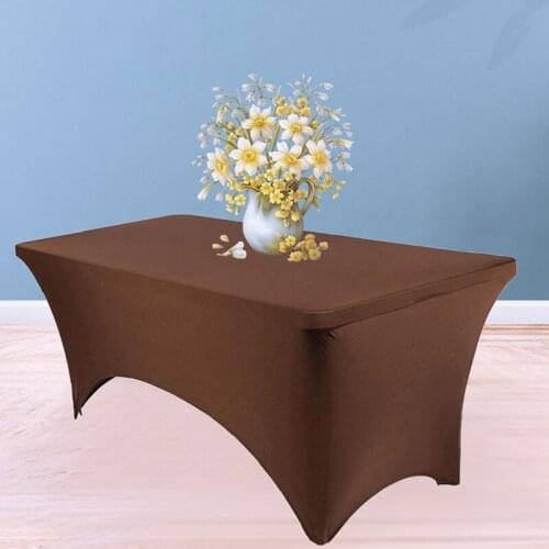 Stretchable Tablecloth Kitchen Adjustable Tablecloth Machine Washable For Outdoor Wedding Party Tablecloth