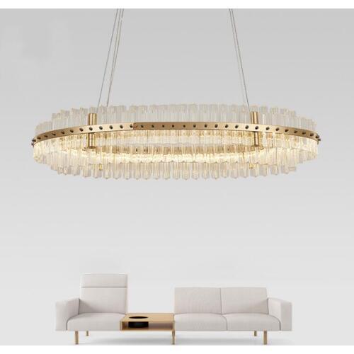 Postmodern light luxury chandelier transparent crystal lamp Jane European creative personality restaurant cafe model room LED