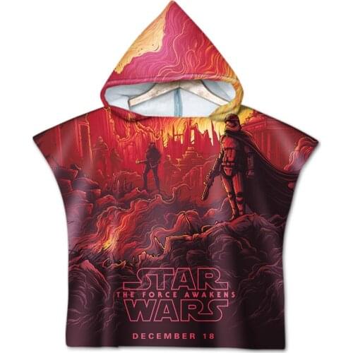 Star Wars Hooded cloak Wearable Disney Bath Towel Children Blanket Summer Beach Towel Blanket Bed Students Kids Girl Boy Gifts