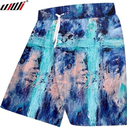 UJWI Brand Mens New Casual Style Shorts 3D Male Pants Oil Painting Funny Short Sweatpants Summer Clothes Dropship Oversized 6XL