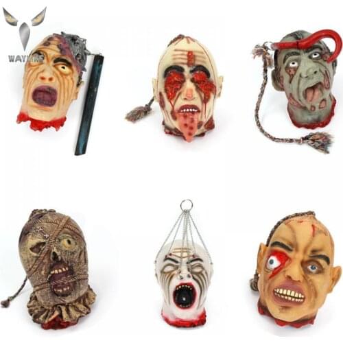 WAYLIKE Halloween Party Decoration Horror Bloody Ghost Prop Haunted House Decapitated Props