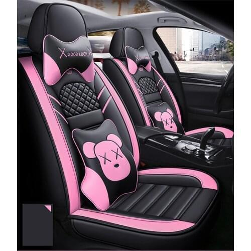Kalaisike Leather Universal Car Seat covers for Mitsubishi all model outlander pajero ASX pajero sport lancer dazzle auto stylin
