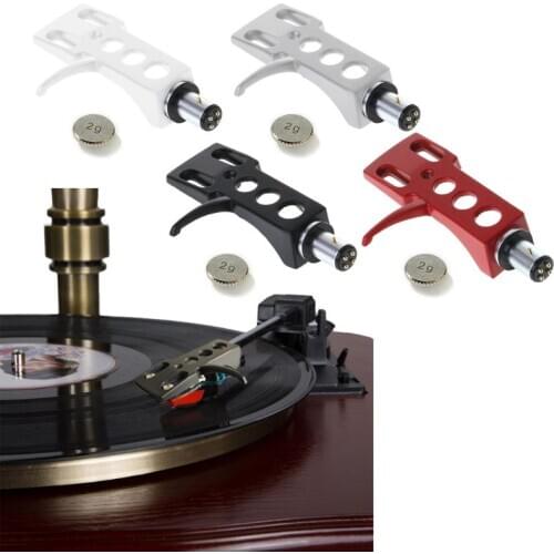 Universal Turntable Headshell Mount LP Phono Cartridge Replacement Phonograph Head Holder Stylus Lead Wire